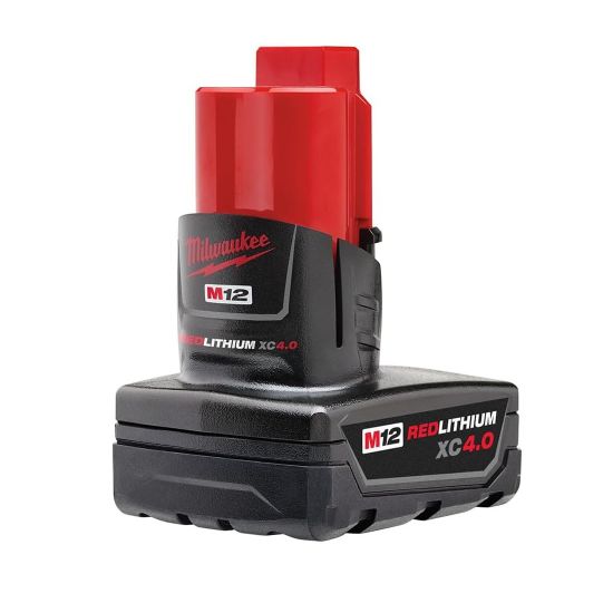 Picture of Milwaukee M12 Lithium-Ion Extended Capacity (XC) 4.0Ah 4Ah REDLITHIUM Battery 48-11-2440