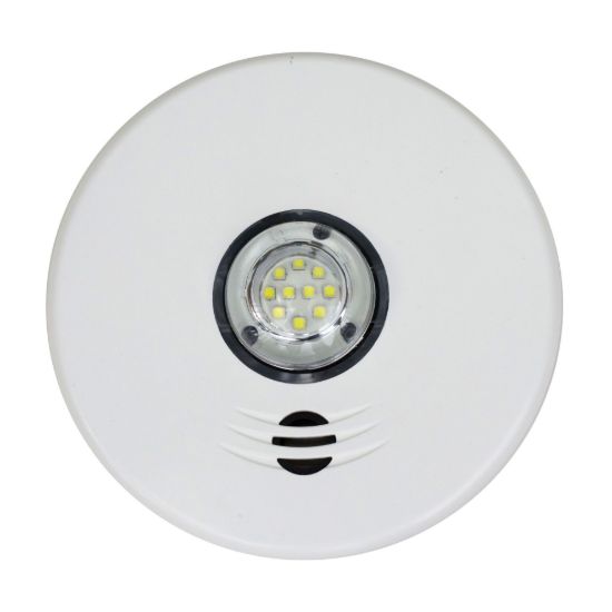 Picture of Kidde 2in1 2-in-1 2 in 1 Alarm Hardwire Interconnected Smoke with LED Strobe Light and Voice Alert