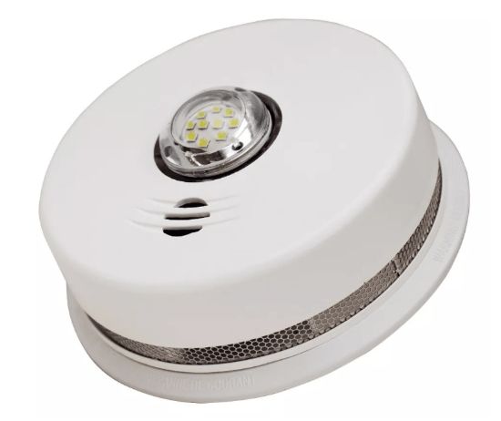 Picture of Kidde 2in1 2-in-1 2 in 1 Alarm Hardwire Interconnected Smoke with LED Strobe Light and Voice Alert