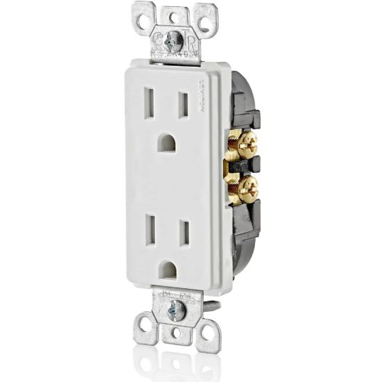 Picture of Leviton Single Pole Decora Light Switches in White (10-Pack) 5601-P2W